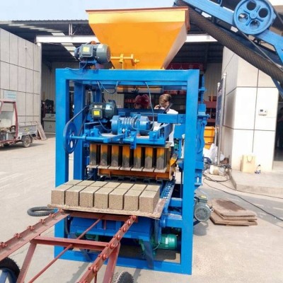 Qtj4-24 Concrete Cement Standard Solid Block Mold For Making Machine Road Blocks Direct Factory Tool Production Line Equipment